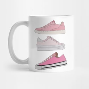 3 pink trainers Mug